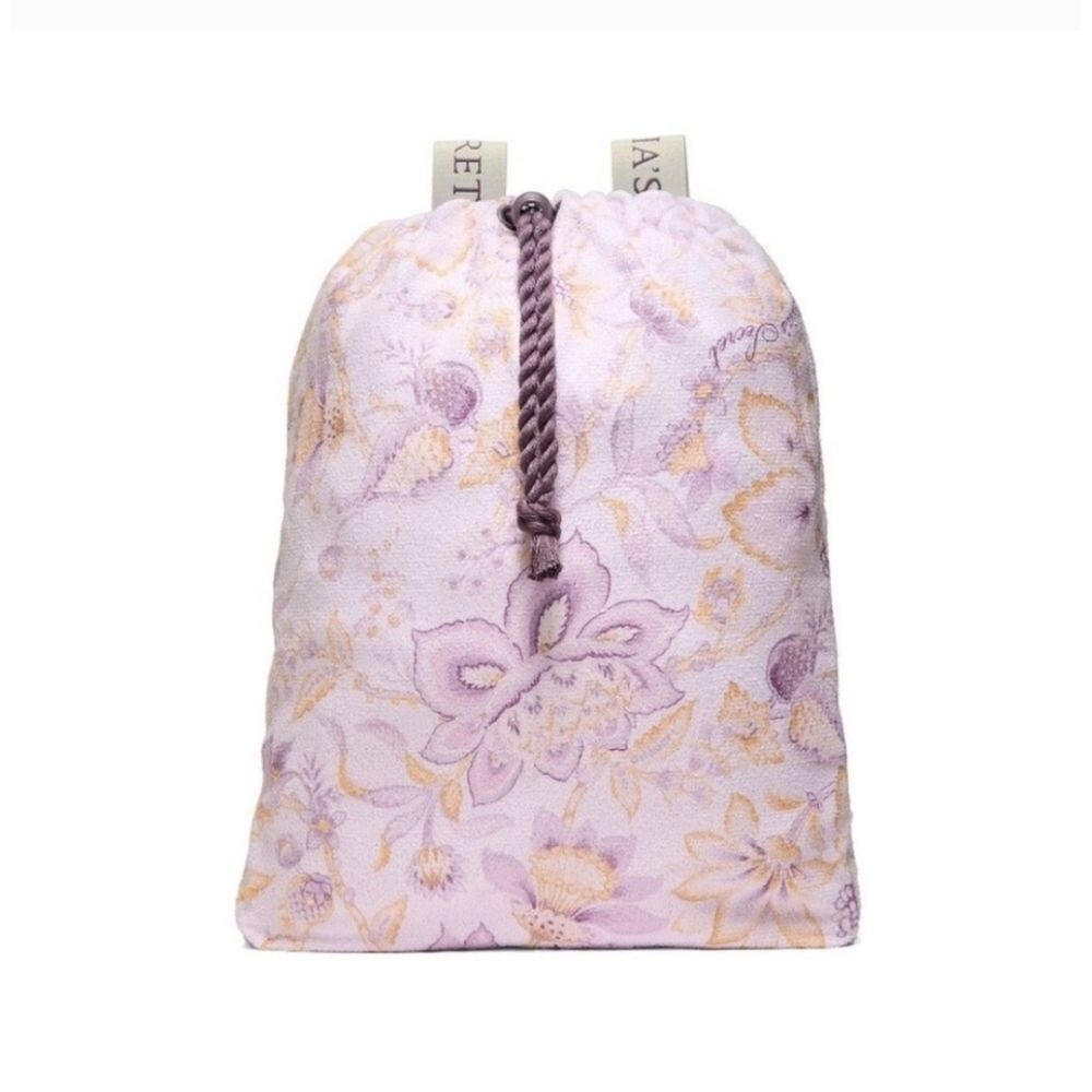 Victoria's Secret Lavender Floral Beach Towel Backpack - Picture 4 of 6